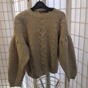 ASOS Sweater in Cable with Volume Sleeves